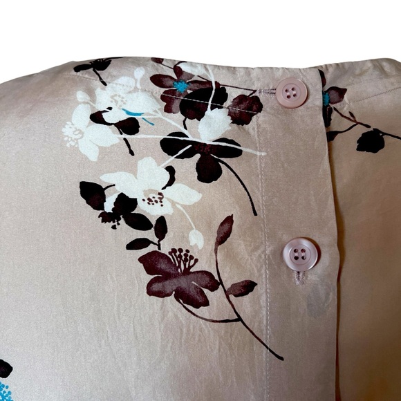 Elisabeth Liz Claiborne sleeveless washable silk top back button closure SZ 20. - Picture 4 of 6